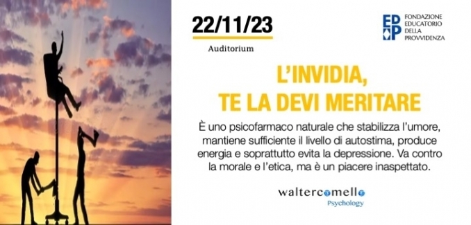 L'INVIDIA TE LA DEVI MERITARE - 22 NOVEMBRE - walter comello