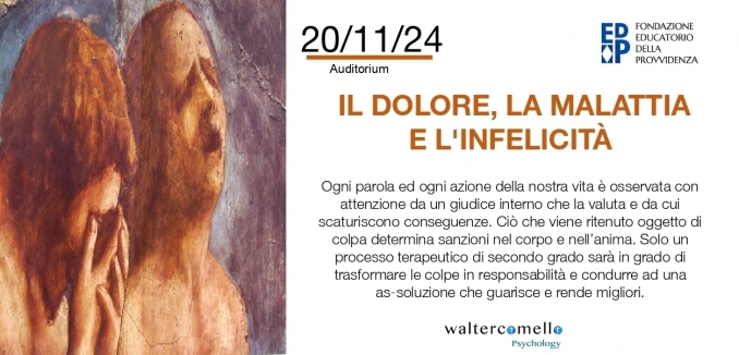 IL DOLORE, LA MALATTIA E L'INFELICITA' - 20 NOVEMBRE - walter comello