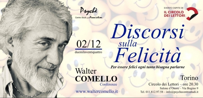 discorsi sulla felicità - 2 dicembre - walter comello