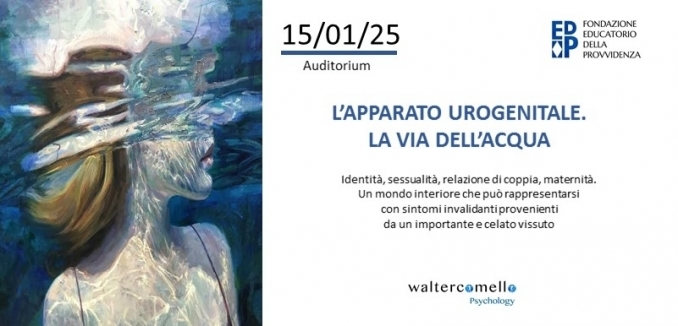 L'apparato urogenitale. La via dell'acqua - 15 gennaio - walter comello