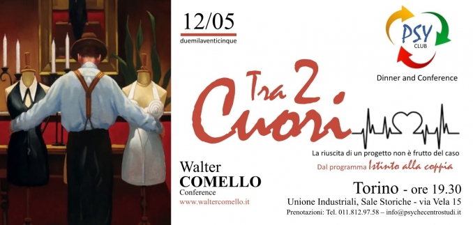 PSY CLUB - tra due cuori - 12 aprile - walter comello