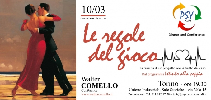 PSY CLUB - LE REGOLE DEL GIOCO - 10 MARZO - walter comello