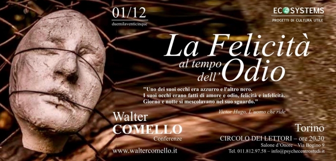 Prossima conferenza - 1 dicembre - Circolo dei Lettori - walter comello